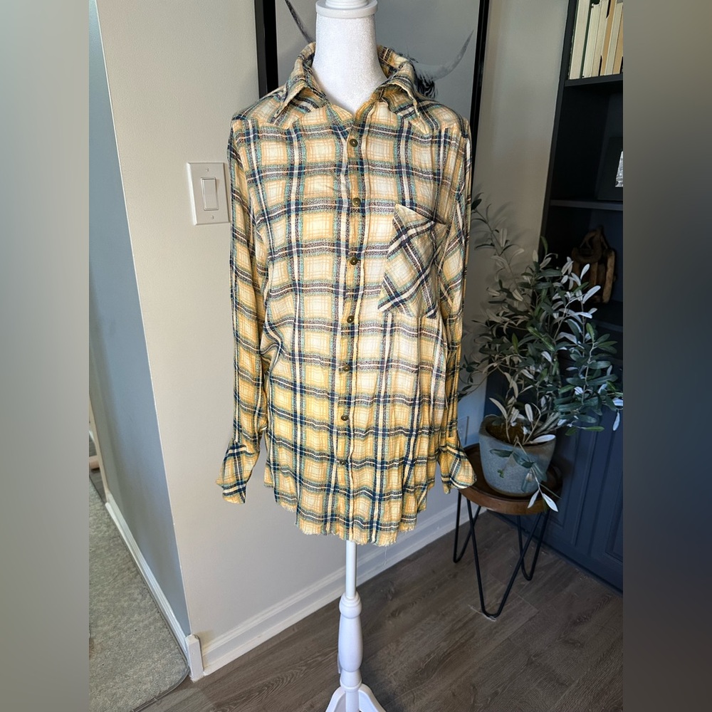 Free People Tunic Button Down, Size XS, NWT